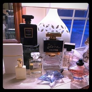 Dolce and Gabbanna, Thierry Mugler, Lancôme...
